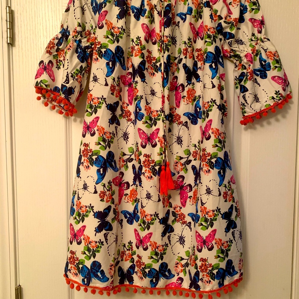BUTTERFLY SHOULDER DRESS - Picture 2 of 3